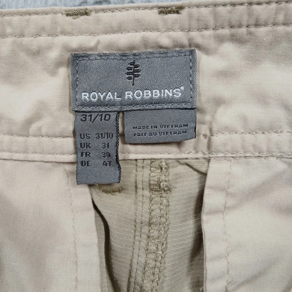 Royal Robbins Shorts Men's 31 Tan Khaki Travel Hiking Casual‎